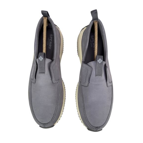 Sperry Top-Sider Boat Runner Loafer Mens 12 M Grey Leather Slip On Moc Toe main image 10